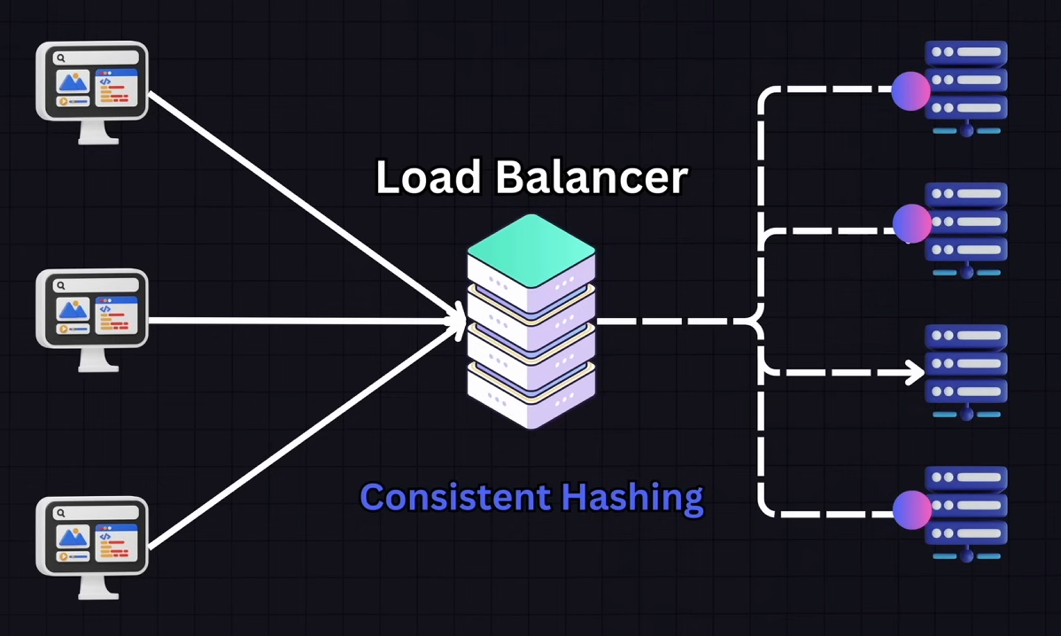 Consistent Hashing diagram